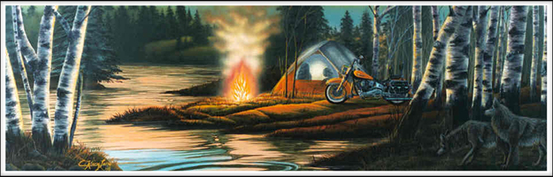 Camping by C. King Lang